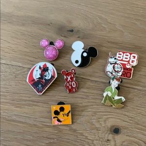 Disney pins (Available for trading or buying)
